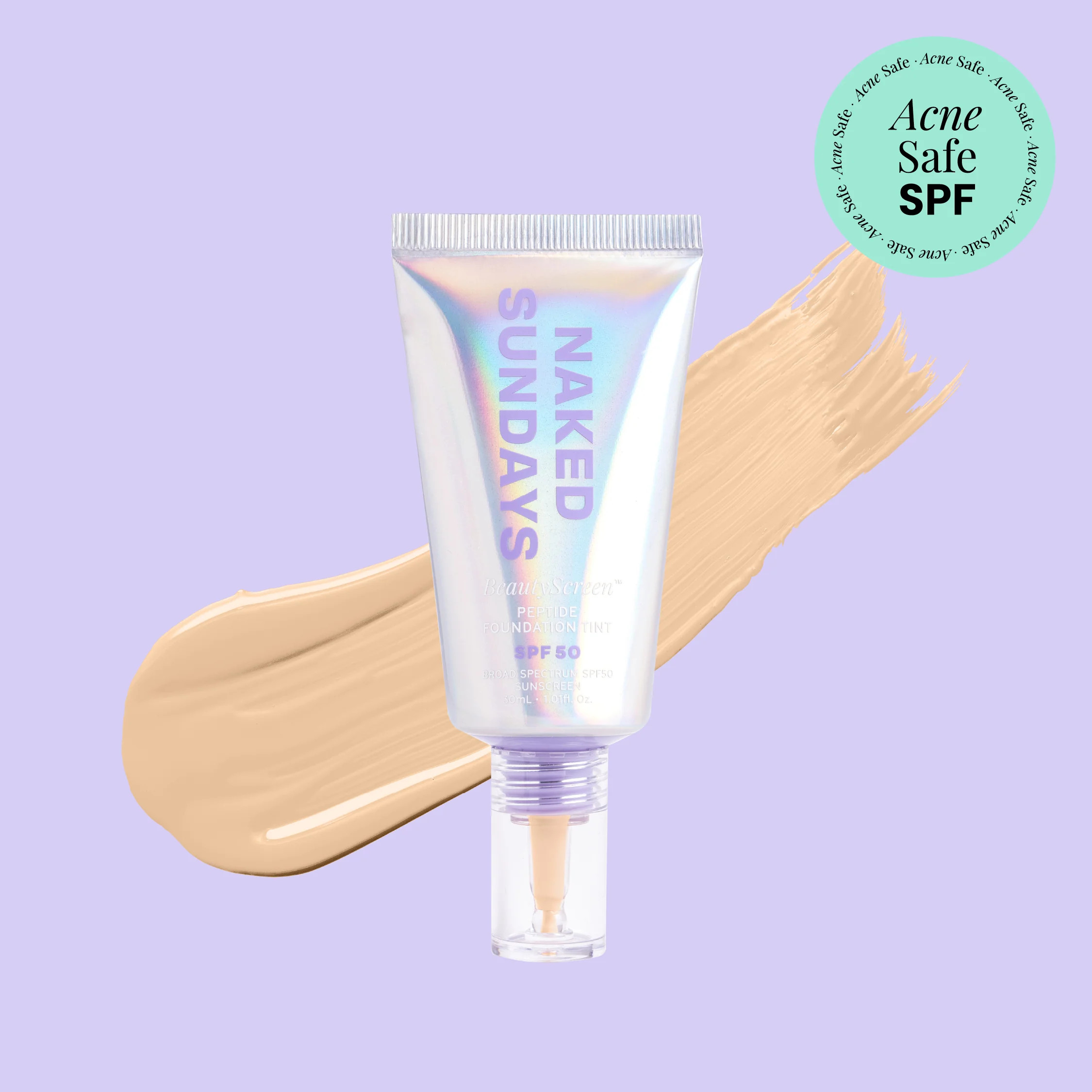 BeautyScreen™ SPF50 Peptide Foundation Tint - 2.5 Light Neutral | Naked Sundays (US)
