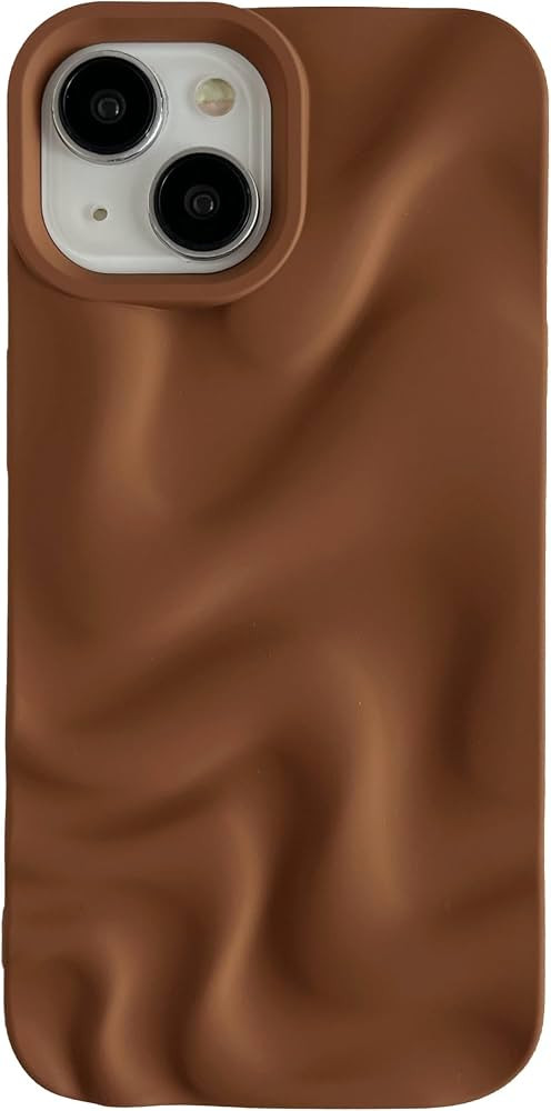 Caseative for iPhone 15 Case, Water Ripple Pattern Wave Compatible with iPhone Case (Brown,iPhone... | Amazon (US)