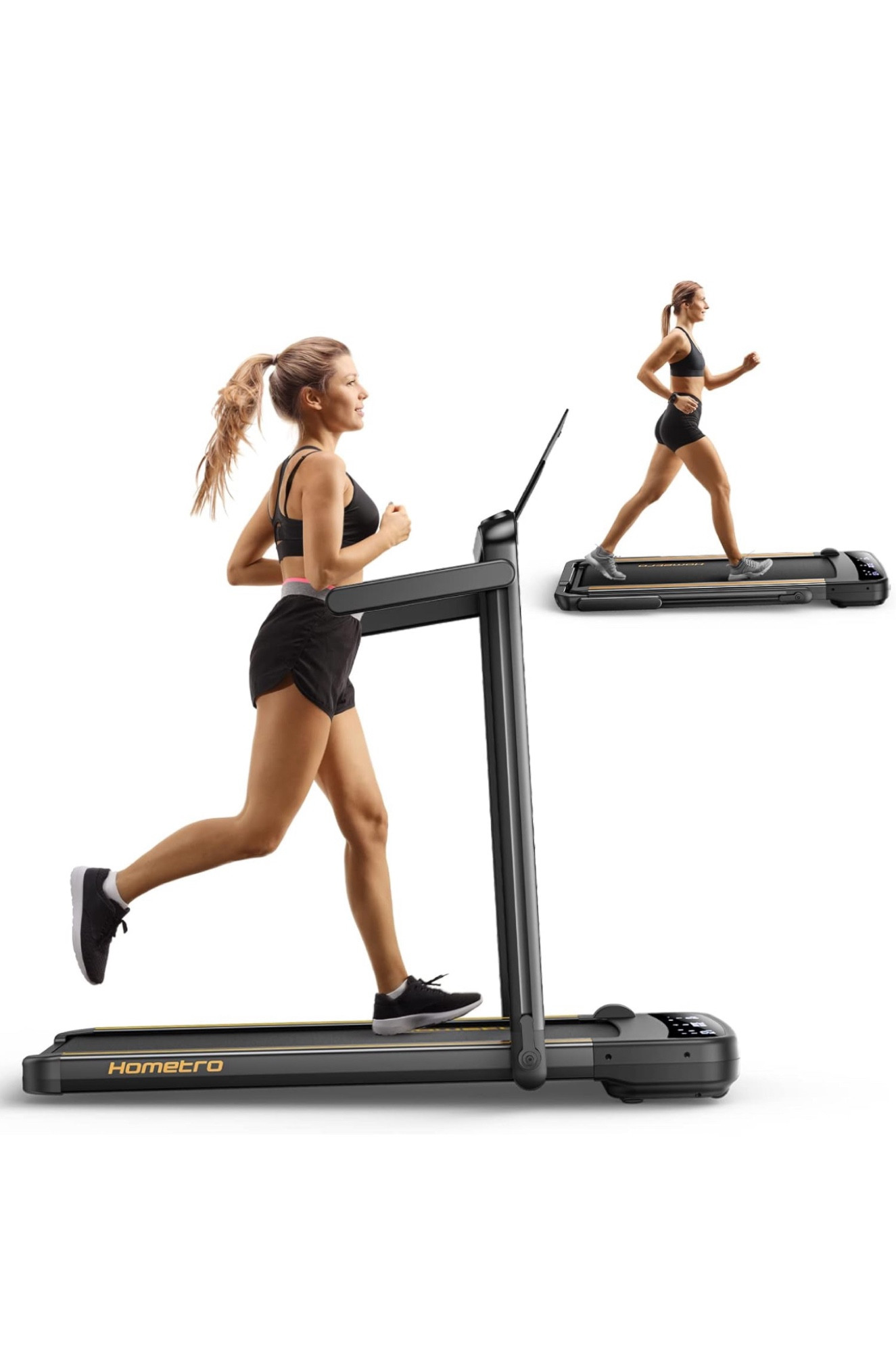 Foldable Compact Treadmill,2 in 1 Walking Pad & Jogging Machine for Home/Office,Dual LED Touch Screens Folding Under Desk Motorized Treadmills 265lbs

#LTKhome #LTKfitness