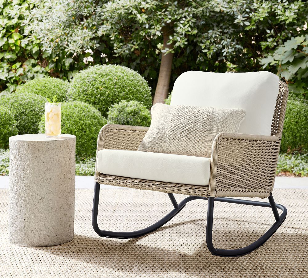 Tulum Outdoor Rocking Chair | Pottery Barn (US)