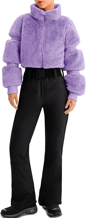 Yousify Womens Snow Suits One Piece Ski Suit Faux Fur Collar Jumpsuit Windproof Winter Warm Ski O... | Amazon (US)