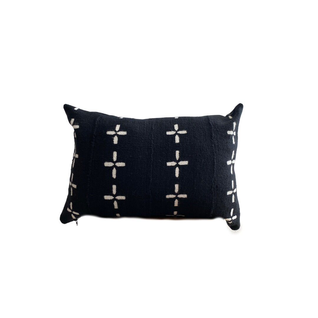 THE CHLOE // Authentic African Mudcloth Lumbar Pillow Cover - Etsy | Etsy (US)