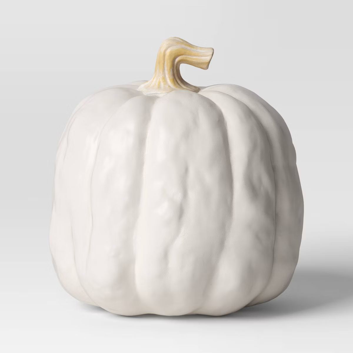 Falloween Medium Sheltered Porch Pumpkin White Halloween Decorative Sculpture - Hyde & EEK! Bouti... | Target