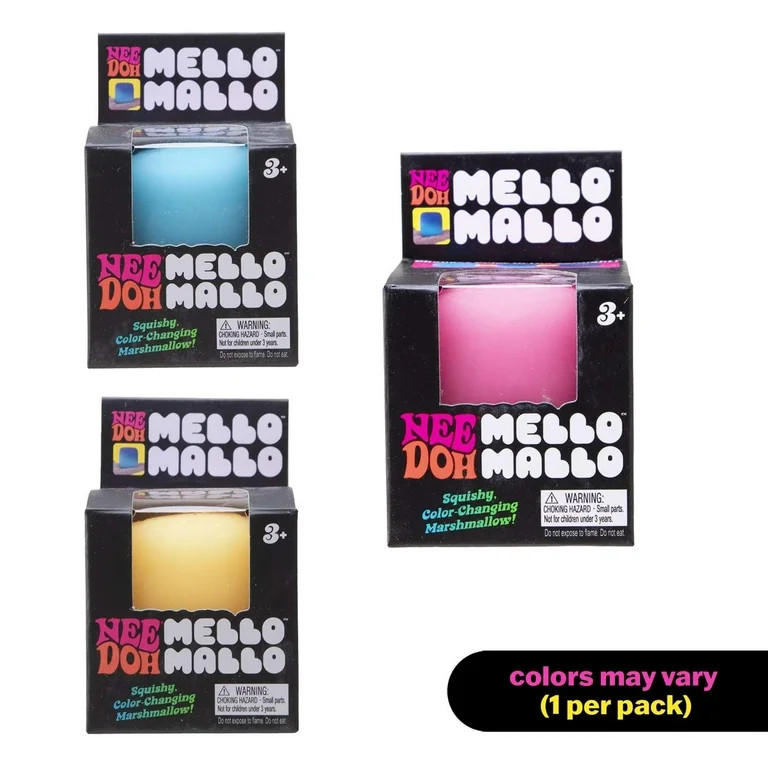 NeeDoh Mello Mallo YELLOW Stress Ball (Squishy Color Changing Marshmallow!) | Walmart (US)