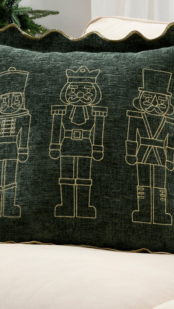 These My Texas House nutcracker pillows are a definite yes from me! Classy, festive, and they look so luxe. Add to cart on your next Walmart run 🎁✨ 

#LTKHome #LTKFindsUnder50 #LTKHoliday