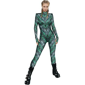 YESBOR Women's Skeleton Halloween Costume Cosplay Bodysuit 3D Sexy Catsuit Jumpsuit | Amazon (US)