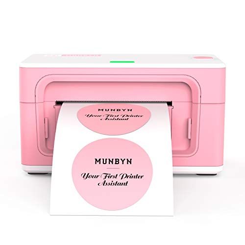 Pink Shipping Label Printer, [Upgraded 2.0] MUNBYN Label Printer Maker for Shipping Packages Labels  | Amazon (US)