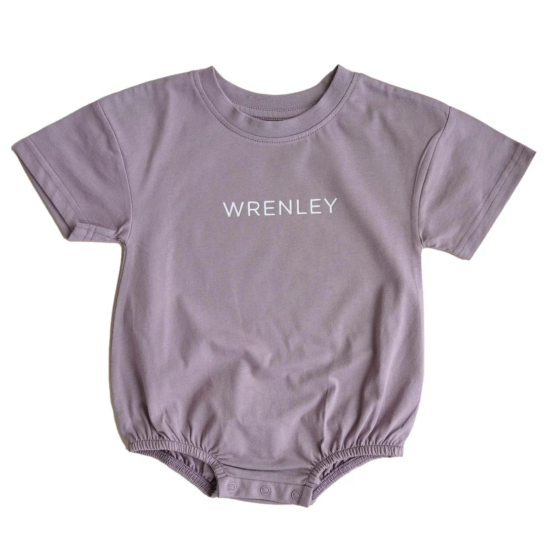 Personalized Short Sleeve Bubble Romper | Sweet & Sassy | Caden Lane