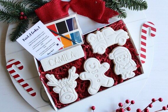 Christmas PYO 5 Pack, Personalized Cookie, Personalized Xmas PYO Set , Personalized Xmas Cookies,... | Etsy (US)