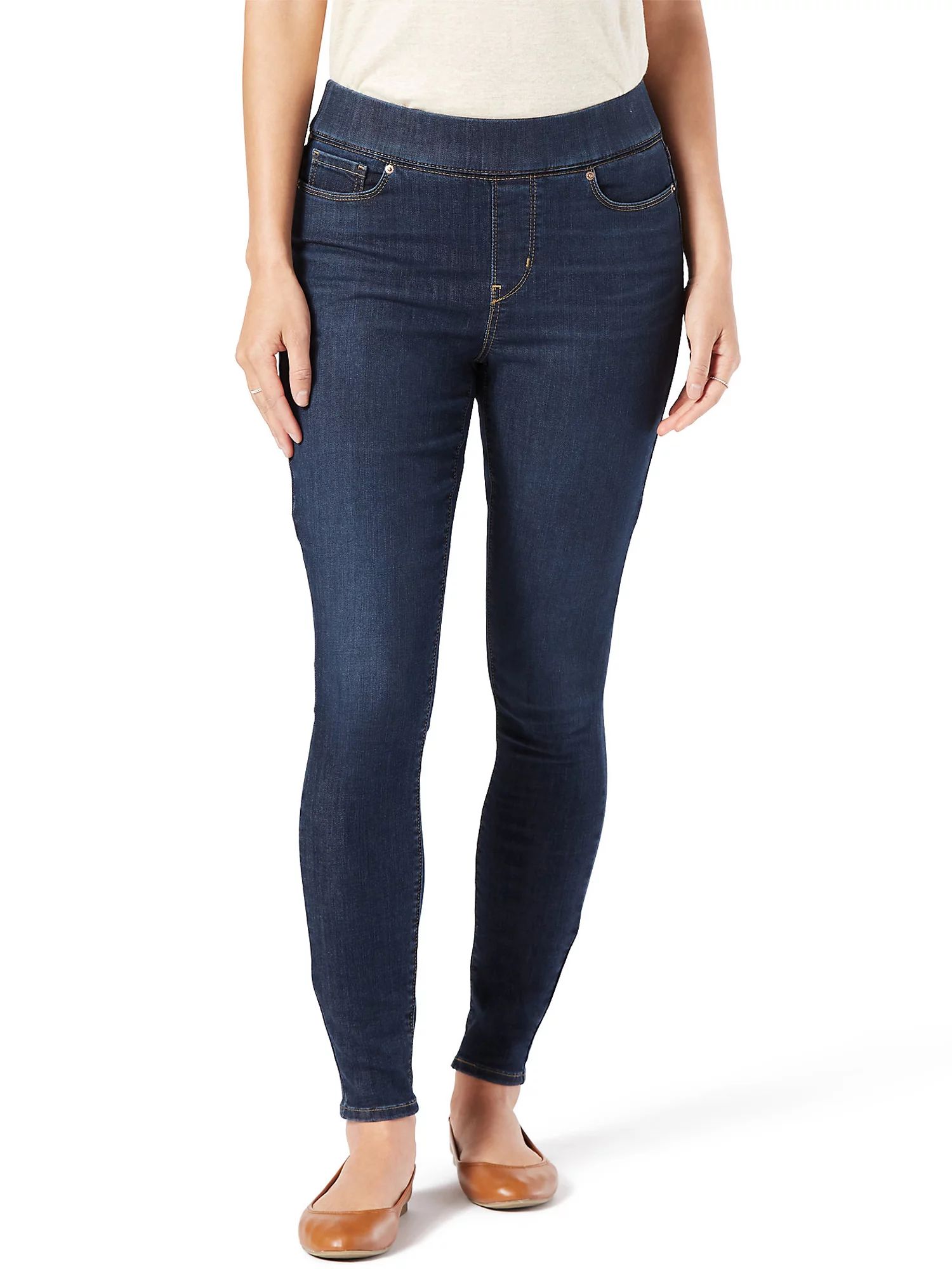 Signature by Levi Strauss & Co.™ Women's Shaping Pull-on Super Skinny Jeans - Walmart.com | Walmart (US)
