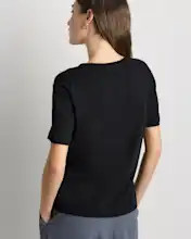 Lightweight Cotton Cashmere Relaxed Sweater Tee | Quince