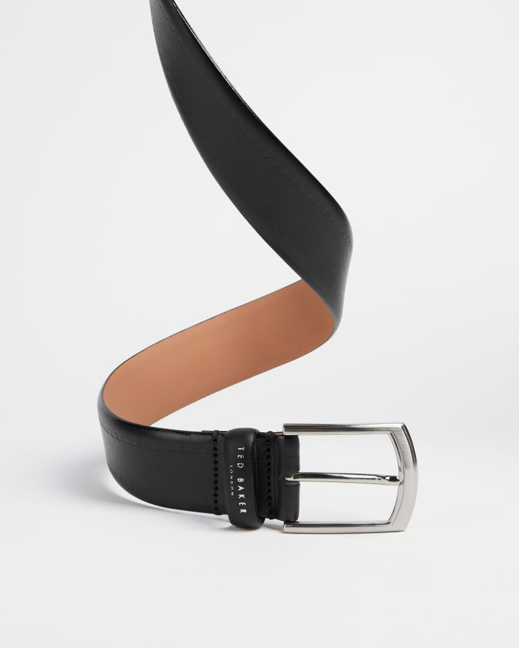 Brogue Detail Leather Belt | Ted Baker (UK)