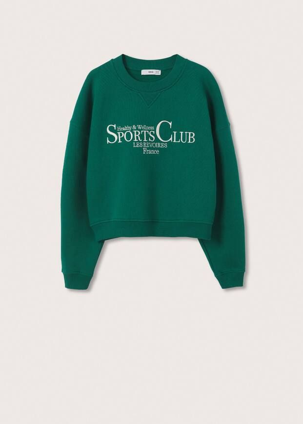 Message cotton sweatshirt | MANGO (US)