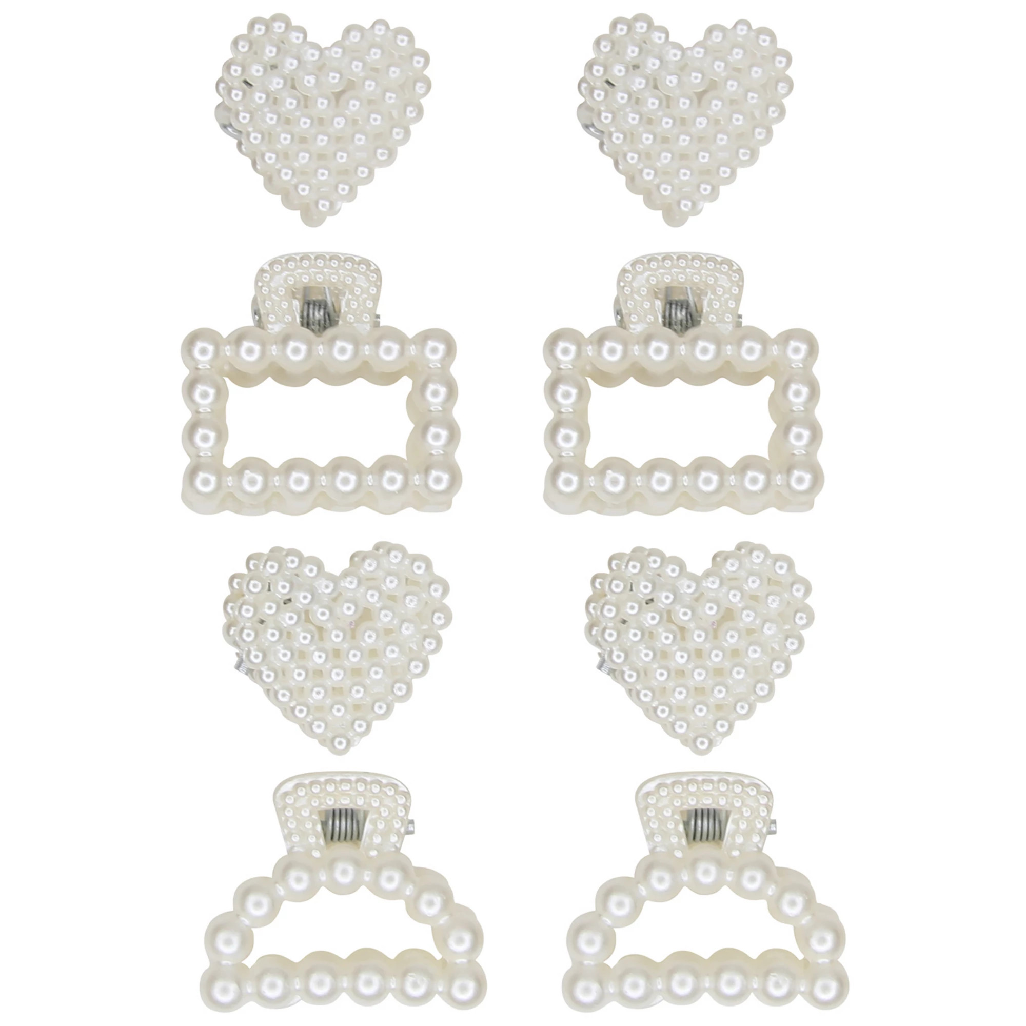 Girls' Limited Too Simulated Pearl Mini Claw Hair Clips 8-piece Set | Kohl's
