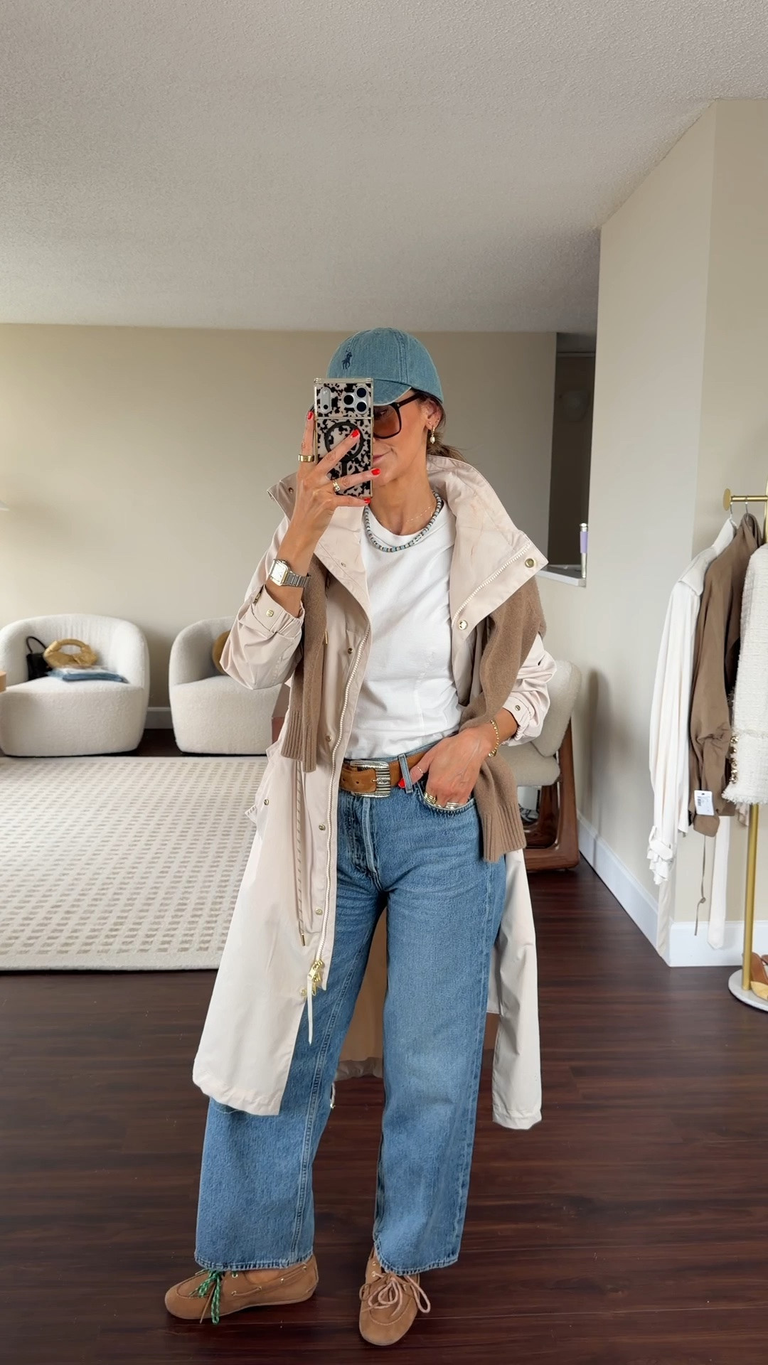 Doc app and shots day + office outfit 
Rain jacket is sold out, linking a a similar one I also love. My jeans are the perfect stifle for spring and summer love the high rise and wide leg, tts/25 - tee xs (cinched waist)

#LTKootd #LTKOver40 #LTKSeasonal