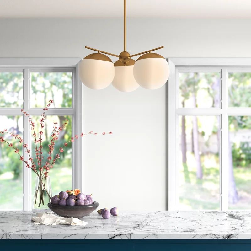 Yearby 3 - Light Dimmable Globe Chandelier | Wayfair North America