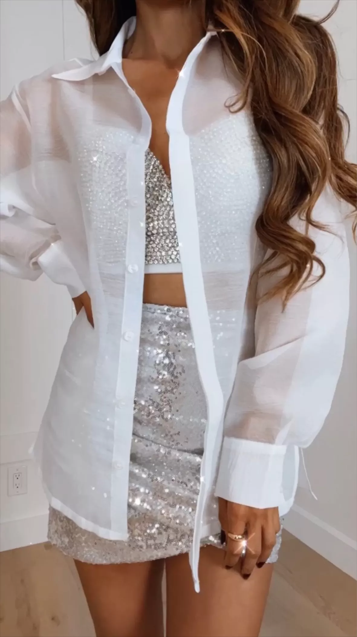 Buy ELLACCI Women's Rhinestone Diamond Push up Bustier Crop Top Sexy Punk  Corset Bra White Small at