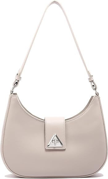 Small Shoulder Purse for Women - Mini Leather Shoulder Bag Little Tote Bag Trendy Hobo Bag with Z... | Amazon (US)