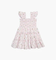 The Tiny Ellie Nap Dress - Light Pink Trellis | Hill House Home US