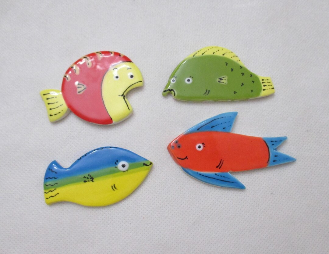 C4 - FUNNY FISH Tiles - Ceramic Mosaic Tiles | Etsy (Global)