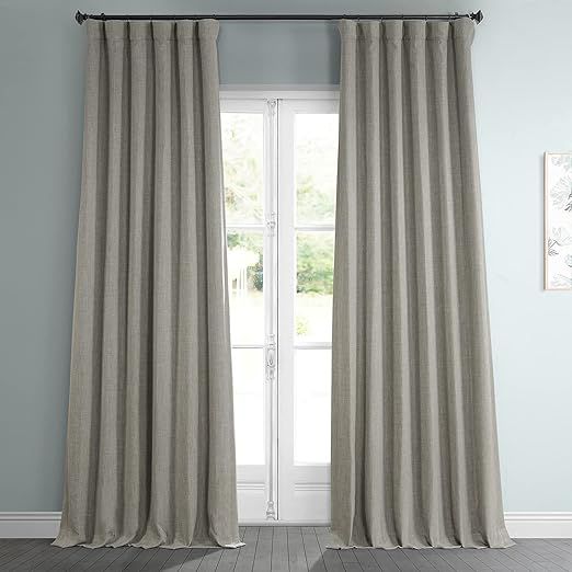 HPD Half Price Drapes BOCH-LN185-P Linen Room Darkening Curtain (1 Panel) 50 X 96, BOCH-LN1856-96... | Amazon (US)