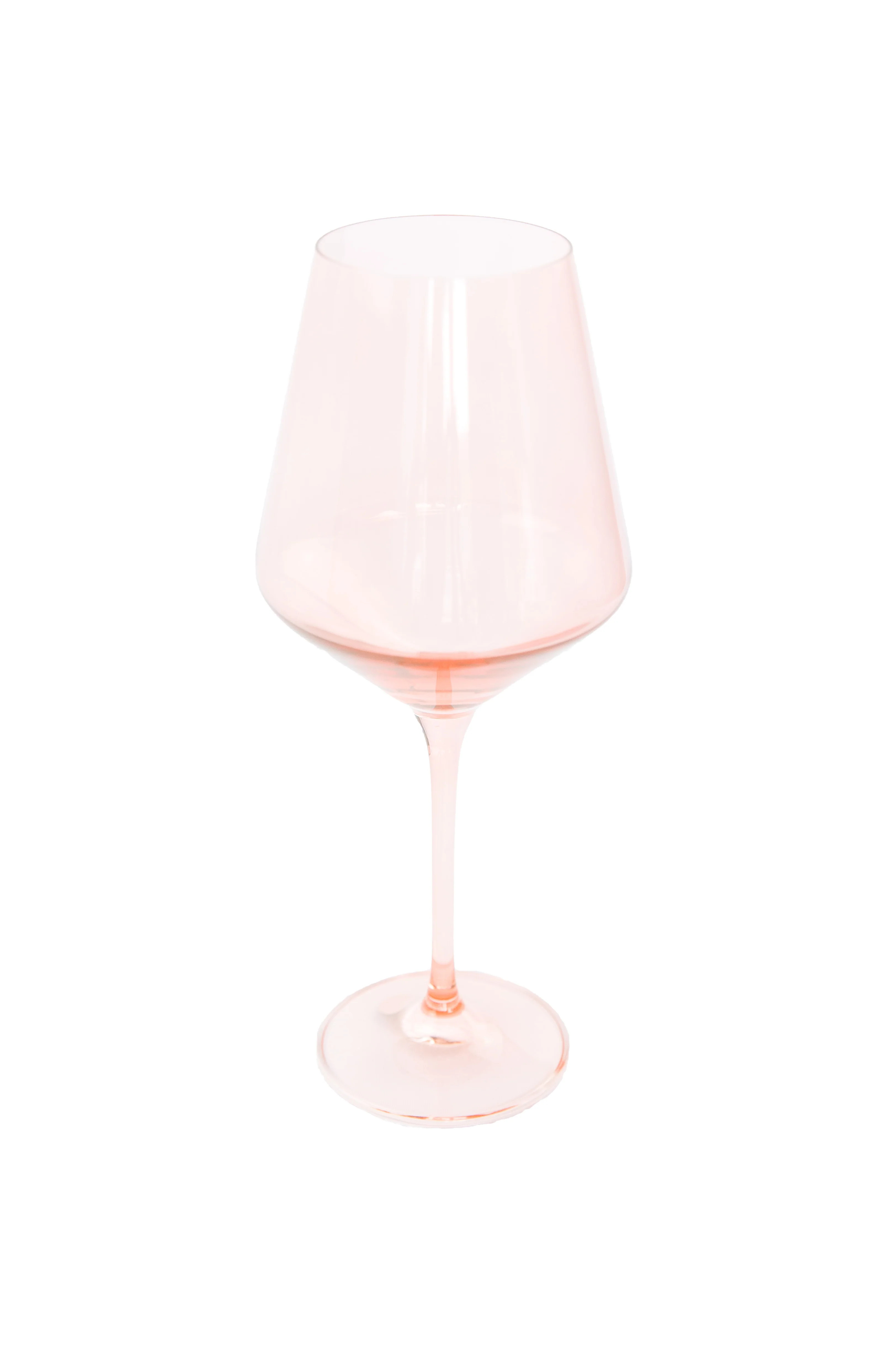 Estelle Colored Wine Stemware - Set of 2 {Blush Pink} | Estelle Colored Glass