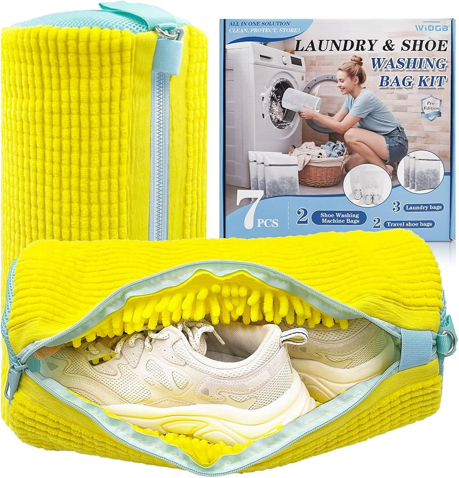 3-IN-1 Laundry & Shoe Washing Machine Bag Kit : Laundry Shoe Bag for Washer and Dryer,Reusable Sh... | Amazon (US)