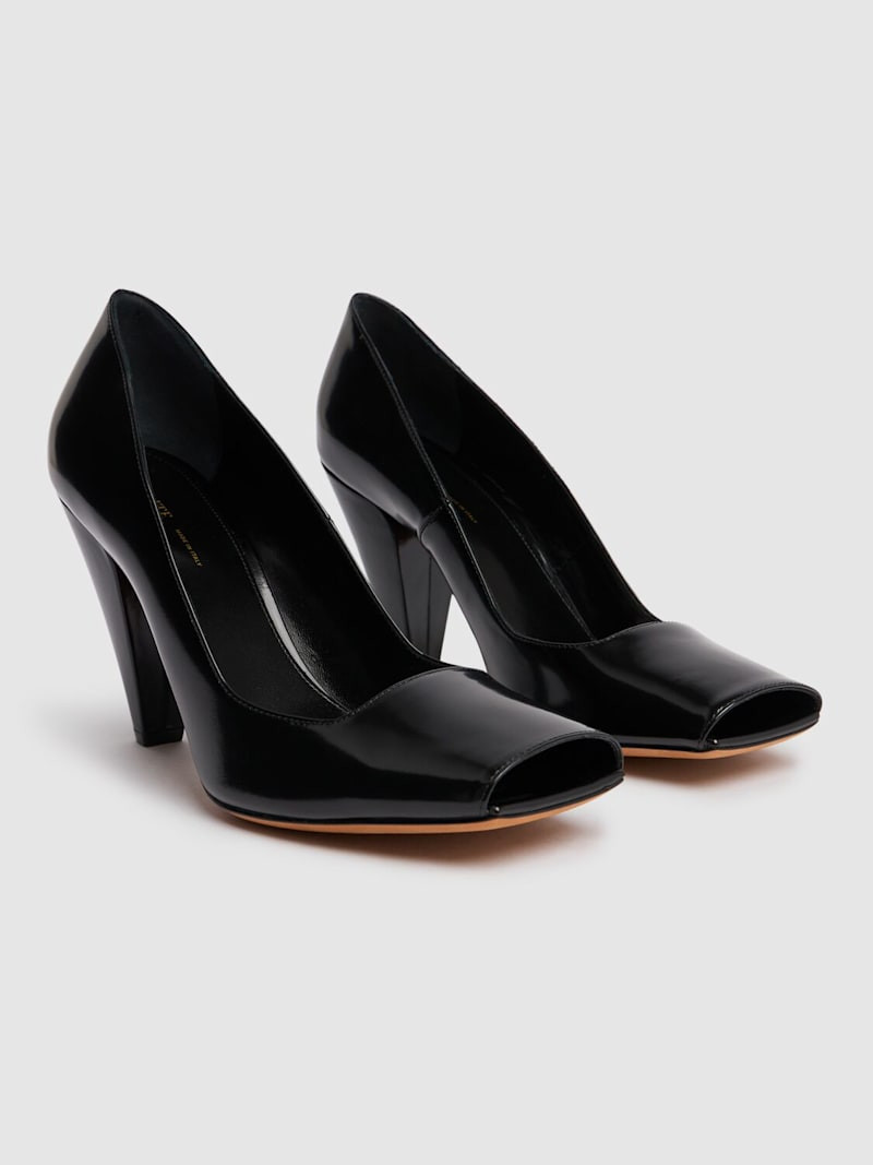 90mm Cedar open toe leather pumps | Luisaviaroma