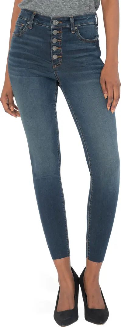 KUT from the Kloth Donna Fab Ab High Waist Button Fly Ankle Skinny Jeans | Nordstrom | Nordstrom