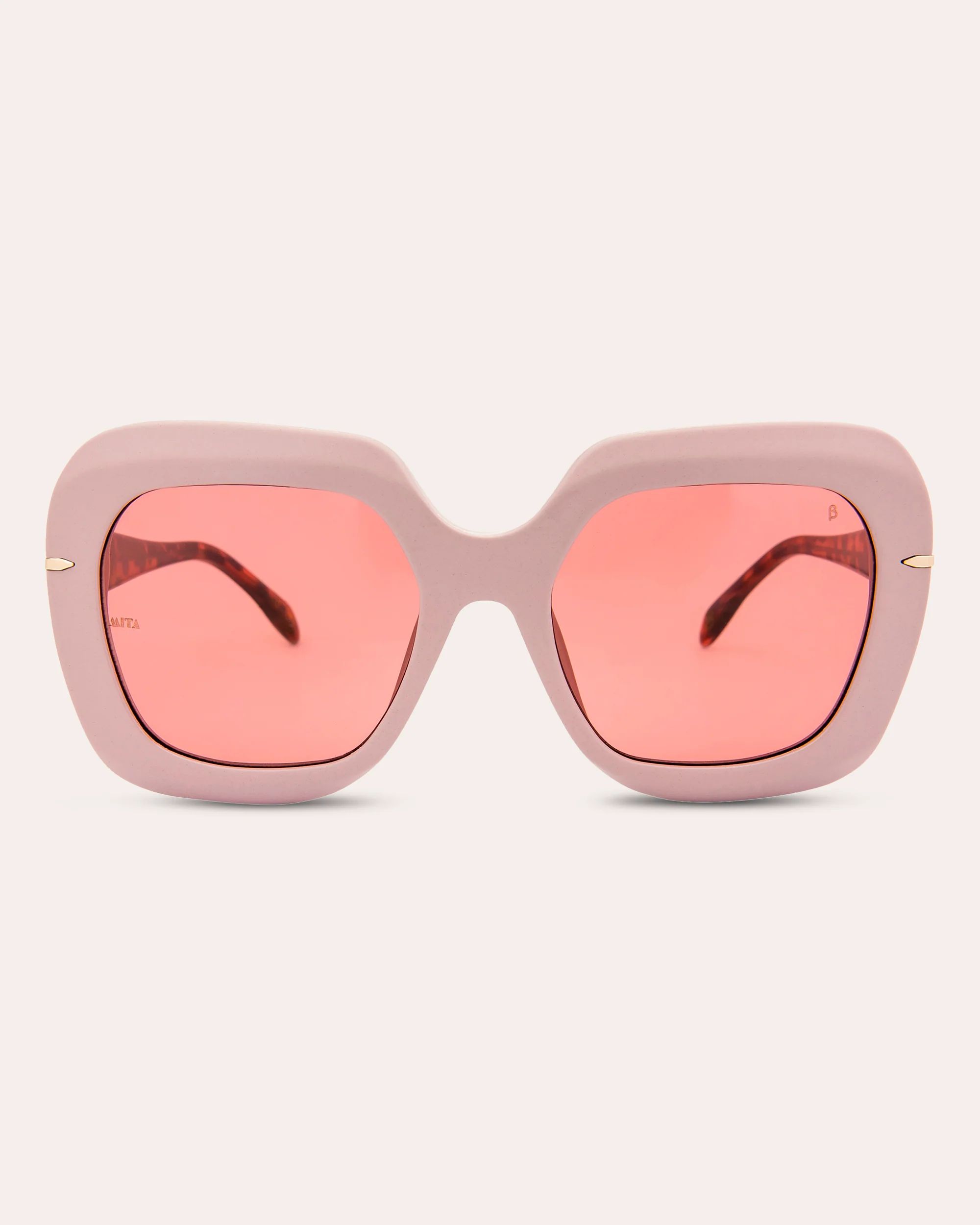Mare Pink Oversized Sunglasses | Olivela