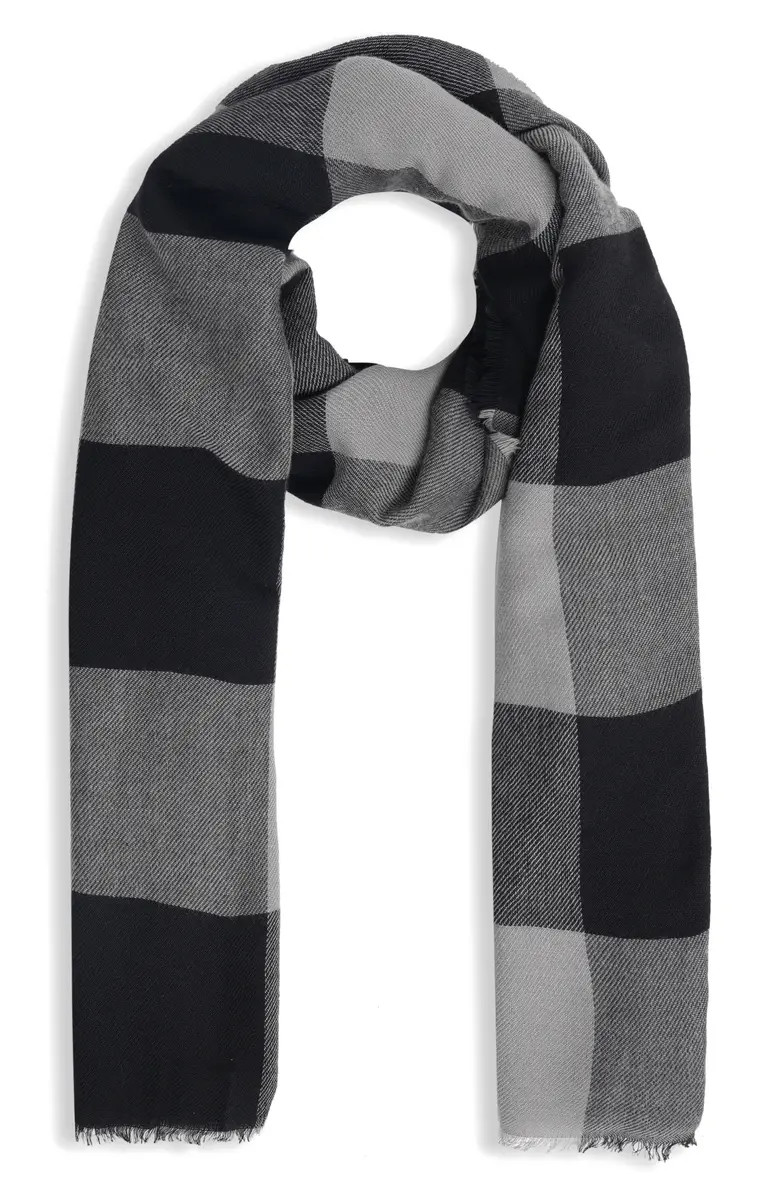 Buffalo Plaid Wool Blend Scarf | Nordstrom