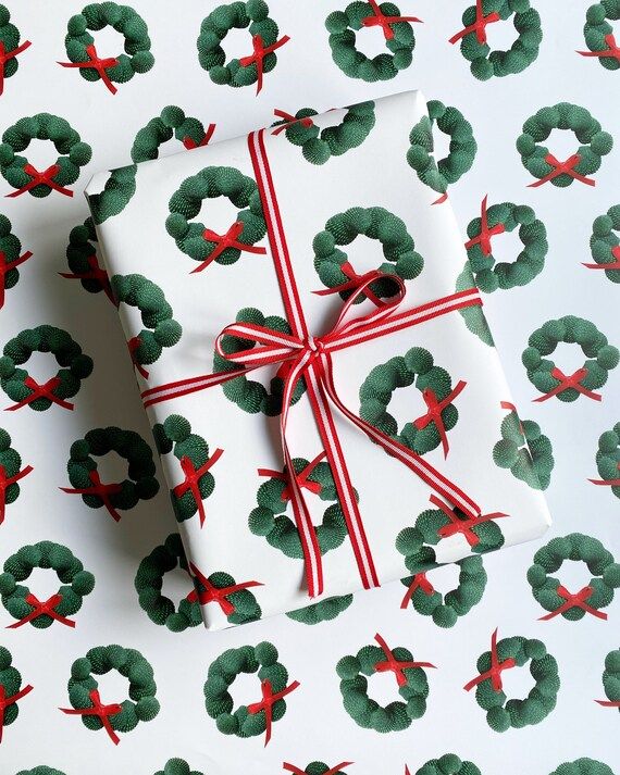 Shelly Wreath Gift Wrap | Etsy | Etsy (US)
