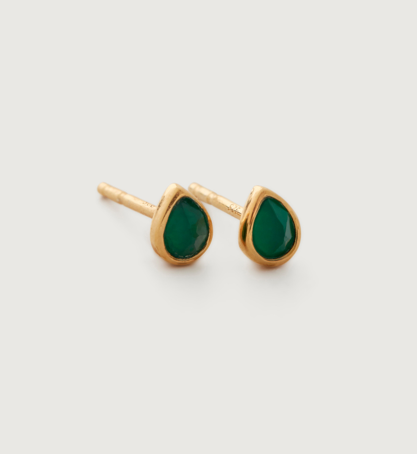 Teardrop Gemstone Stud Earrings | Monica Vinader (US)