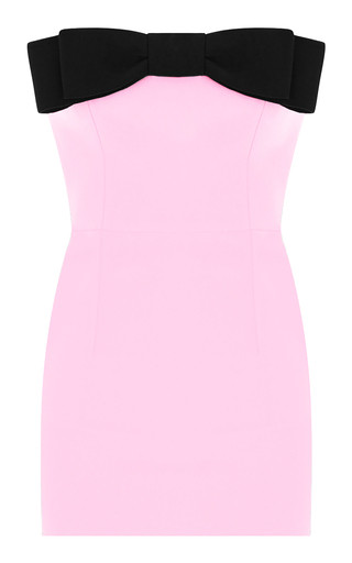 Eléa Bow-Detailed Crepe Strapless Mini Dress | Moda Operandi (Global)