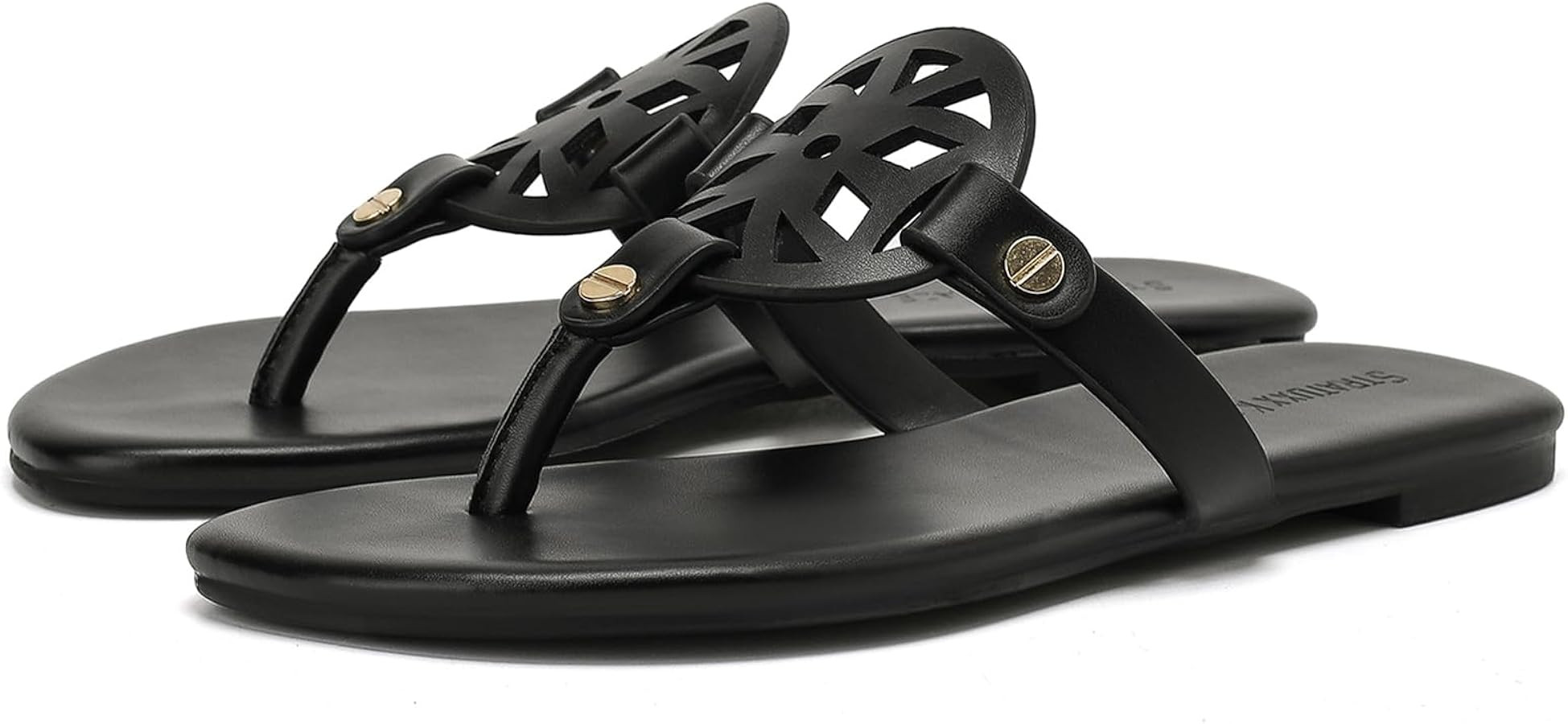 Stratuxx Kaze Flip Flops for Women with Memory Foam, Women's Flat Sandals Dressy Slide Sandals Co... | Amazon (US)