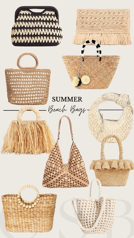 Summer beach bags ☀️

#LTKitbag #LTKSeasonal #LTKstyletip