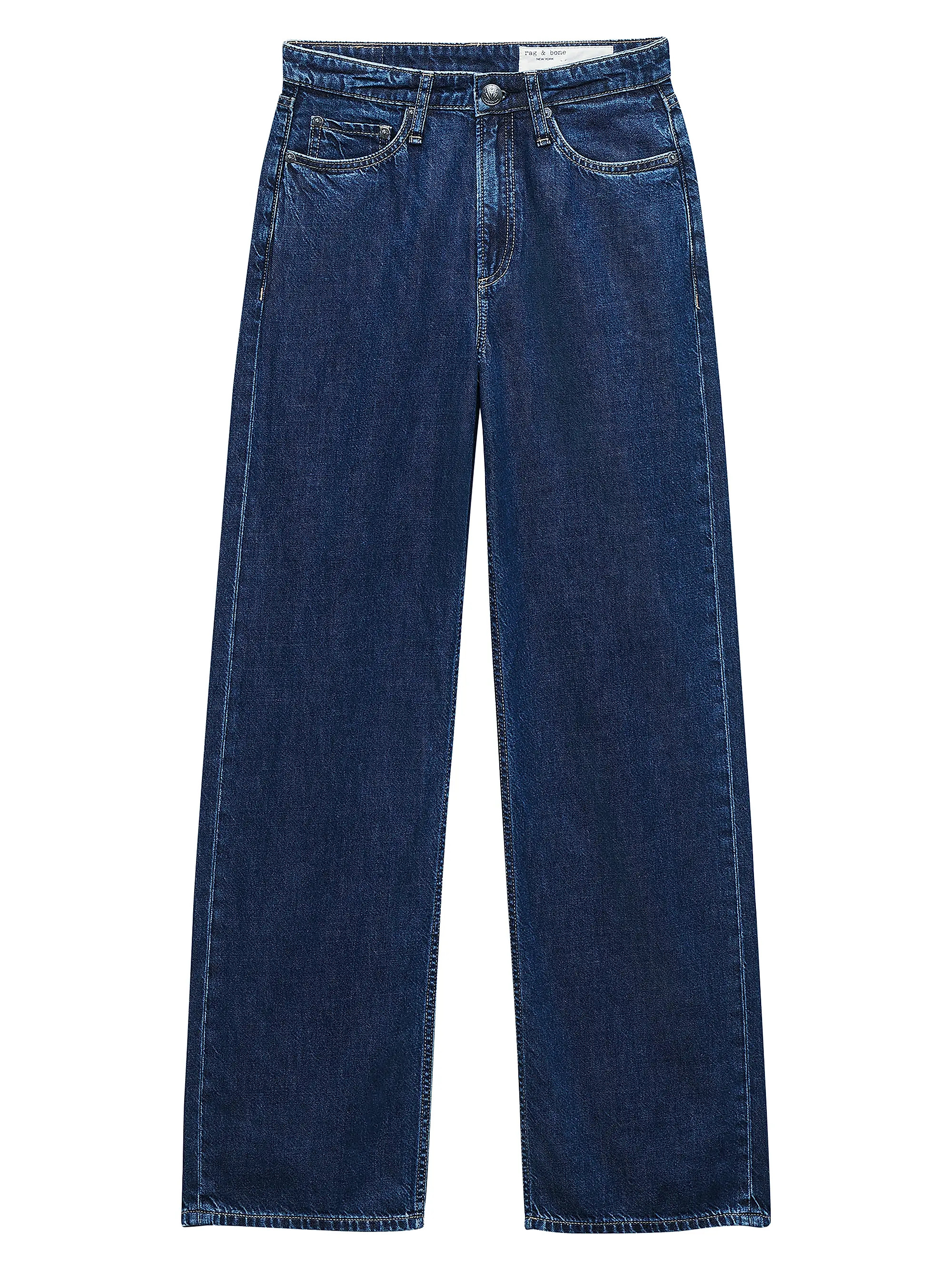 rag & bone Logan Mr Wide Leg Mid-Rise Jeans | Saks Fifth Avenue | Saks Fifth Avenue