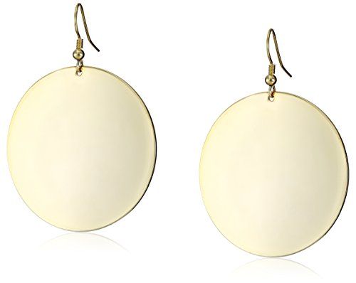 Kenneth Jay Lane Polished Gold Disc Earrings | Amazon (US)