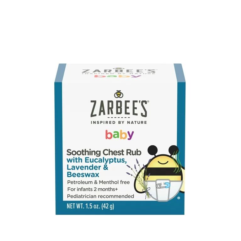 Zarbee's Baby Soothing Chest Rub, Eucalyptus, Lavender & Beeswax, 1.5 oz - Walmart.com | Walmart (US)