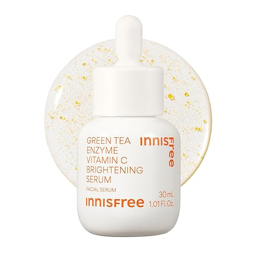 innisfree Green Tea Enzyme Vitamin C Brightening Serum for Dark Spot Fading, Korean Face Serum fo... | Amazon (US)