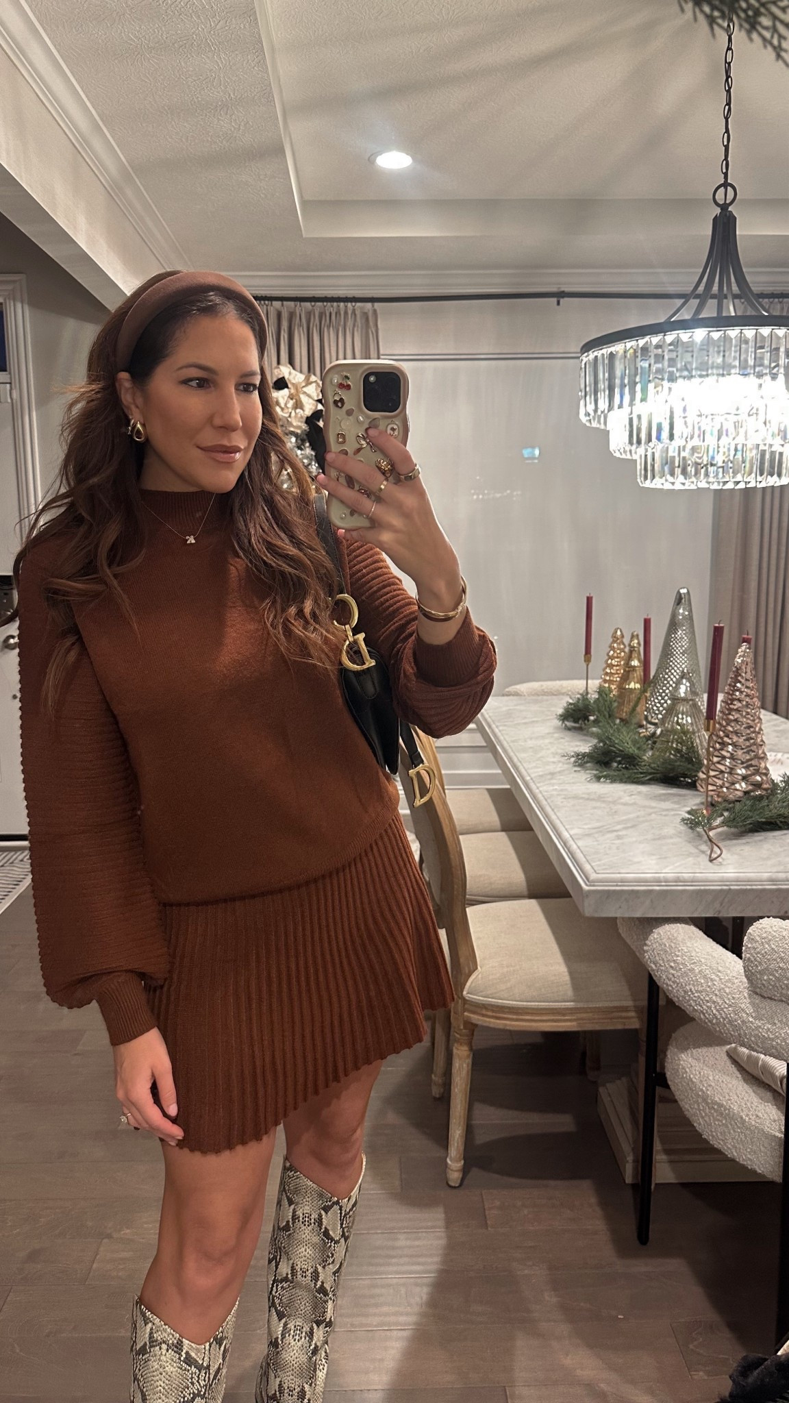 Cutie sweater set! Love this sweater and skirt you can mix and match. I got a small. 

#LTKFindsUnder50 #LTKOver40 #LTKSeasonal