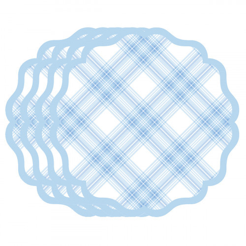 Juliska Stewart Tartan Chambray Placemat Set/4 | Gracious Style