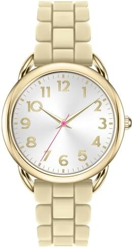 Asan Ge Analog Watch for Women Large Numerals Face Easy Time Reading Silicone Strap Casual Watch ... | Amazon (US)