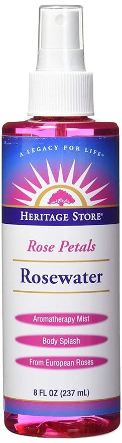 Heritage Store Rose Petals Rosewater | 100% Pure Vegan, Alcohol Free| Helps Skin, Hair & More | M... | Amazon (US)