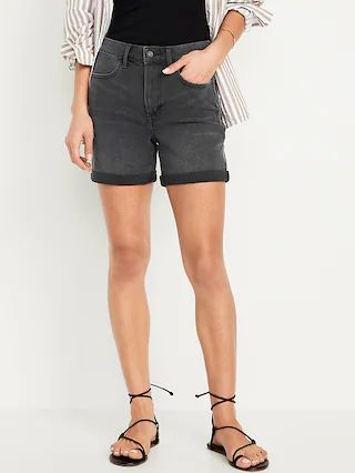 High-Waisted Wow Jean Shorts -- 5-inch inseam | Old Navy (US)