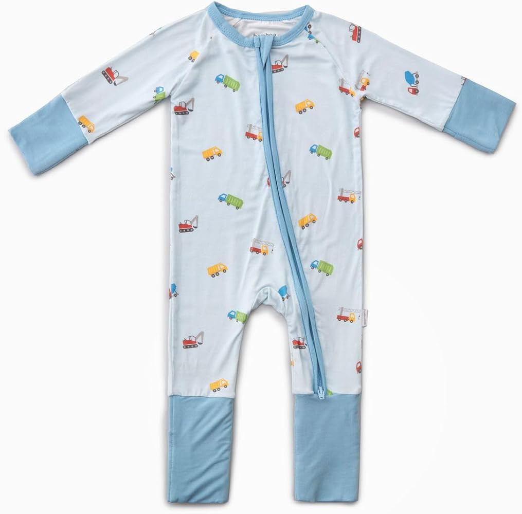 Bamboo Little Ultra-Soft Convertible Baby Romper - Gender Neutral Infant Clothes with 2-Way Zippe... | Amazon (US)