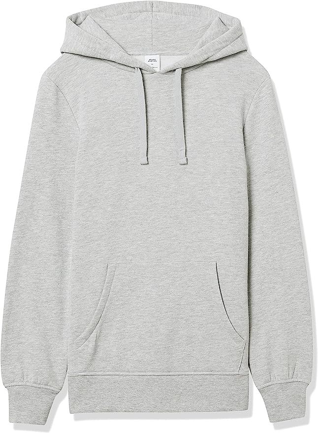 Amazon.com: Amazon Essentials Women's French Terry Hooded Tunic Sweatshirt, Grey Heather, X-Small... | Amazon (US)