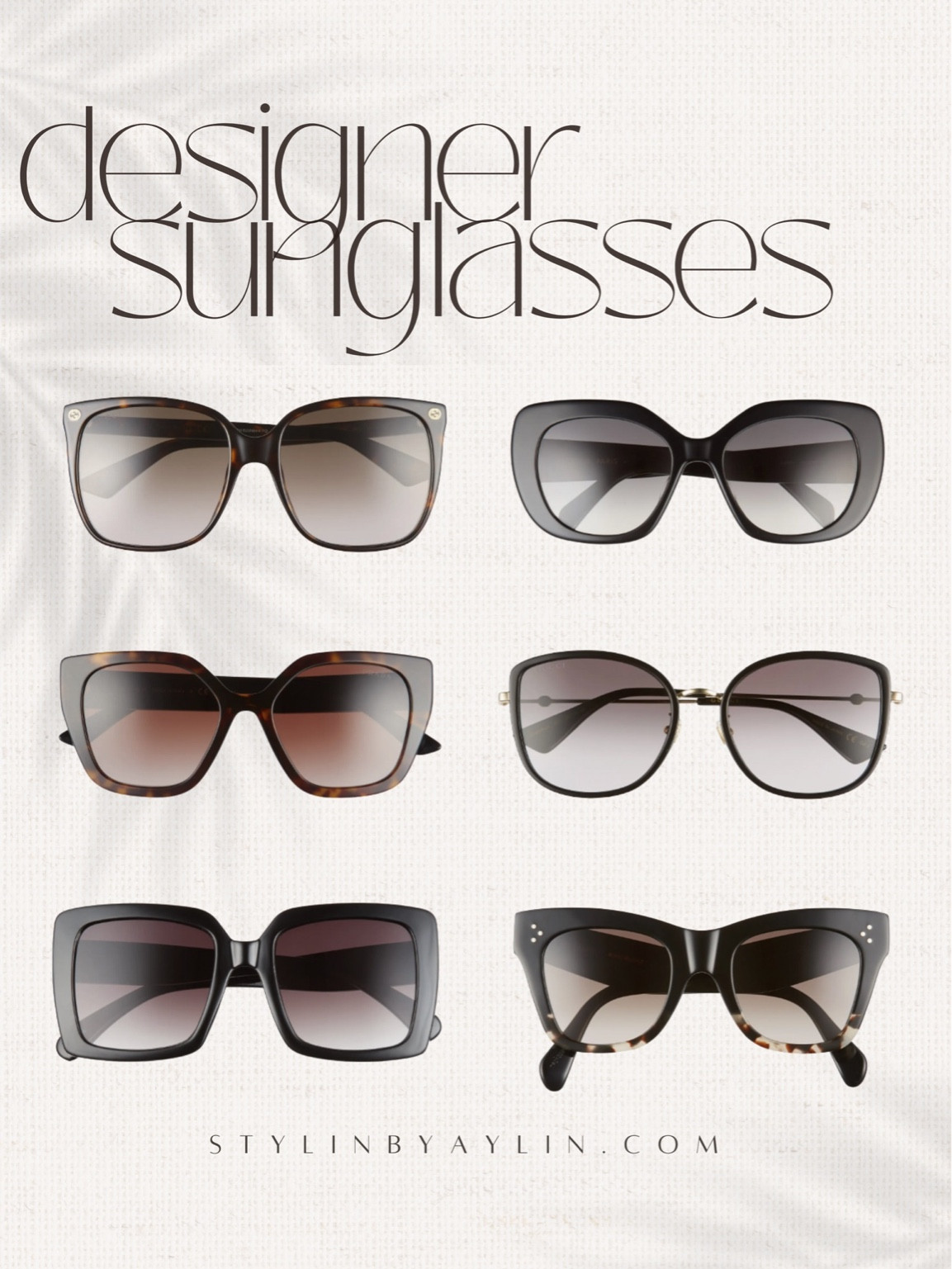 Designer sunglasses, spring accessories, summer style #StylinbyAylin 

#LTKtravel #LTKSeasonal #LTKstyletip
