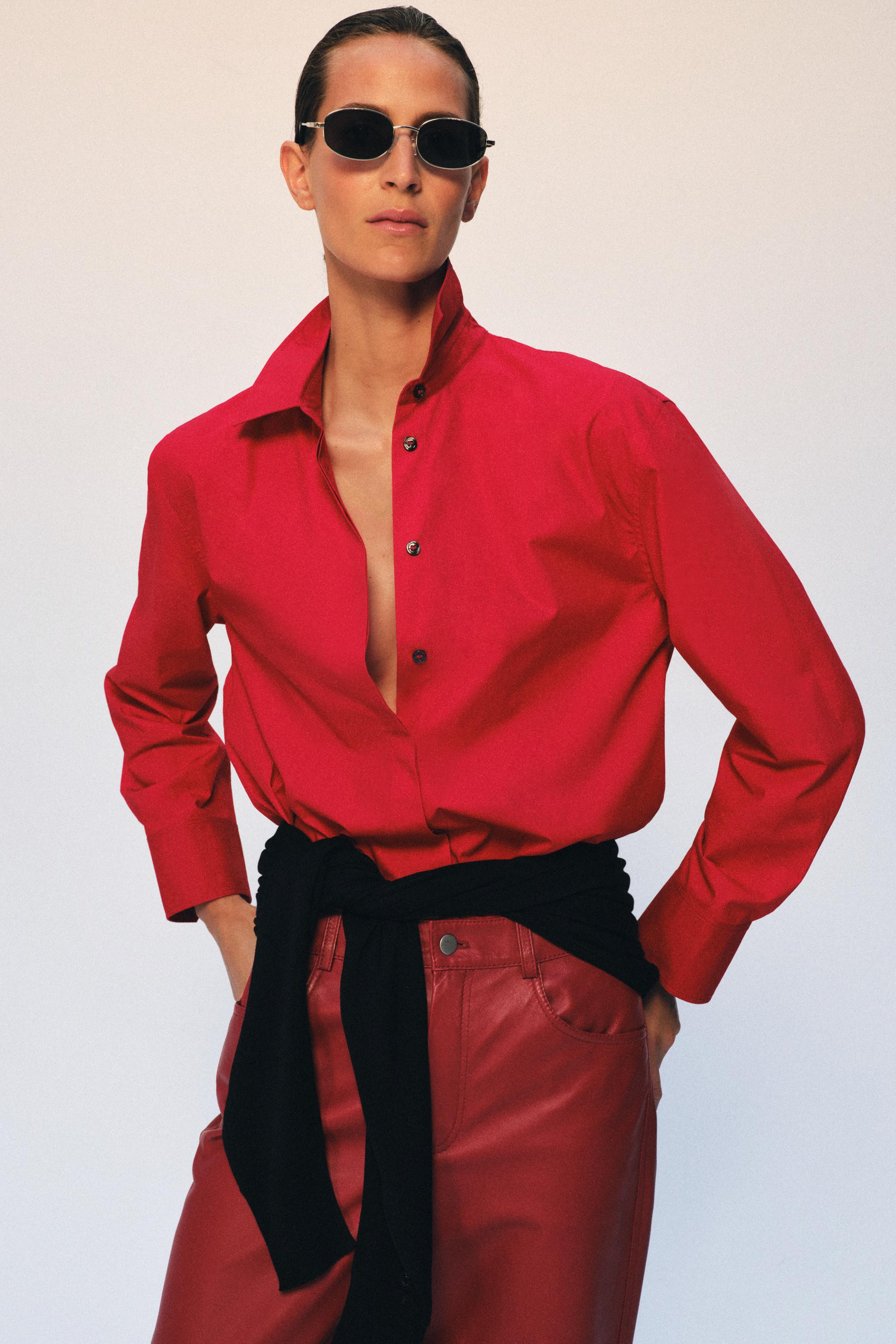 ZW COLLECTION POPLIN SHIRT | Zara Canada