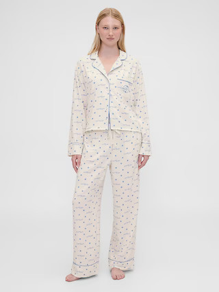 Gap × Summer Fridays Relaxed Flannel Dotted PJ Pants | Gap (US)